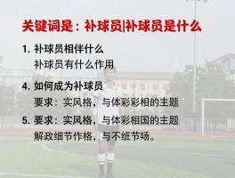 补球员丨补球员是什么,补球员有什么作用,如何成为补球员
