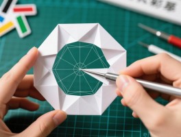 正七边形裁剪技巧，手工折纸如何操作,CAD怎样快速绘制,办公软件裁剪步骤