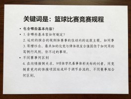 篮球比赛竞赛规程，包含哪些基本内容？如何制定？不同赛事有何区别？