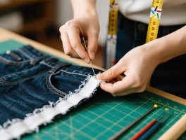 修裁裤边在家怎么操作,如何无痕改短,裁缝常用针法是哪些