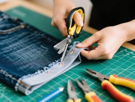 快速裁裤边技巧大全，如何自己动手改短裤子，裁裤脚需要哪些工具