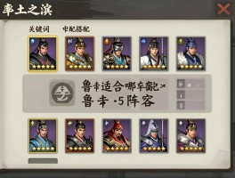 率土之滨中锋鲁肃搭配,中锋鲁肃如何搭配战法,鲁肃适合哪些阵容,中锋鲁肃强度怎么样