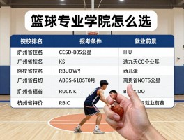 篮球专业学院怎么选,报考条件有哪些,院校排名与就业前景分析