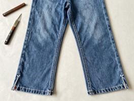 开衩裤手工裁裤边怎么裁,需要哪些工具,具体步骤是什么,如何保证两边对称