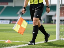 如何当足球边裁,边裁旗语怎么练,越位判罚技巧,考边裁证难吗