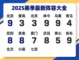 北控球员号码大全,号码背后有什么故事,如何选择心仪号码,2025赛季最新阵容名单