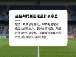 越位判罚新规定是什么意思,2025年越位规则有哪些变化,新规对足球比赛有什么影响