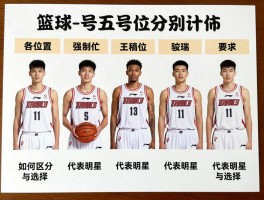 篮球一号位到五号位分别是什么,各位置职责与要求,如何区分与选择,代表球星有哪些