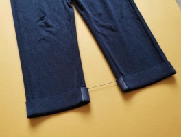 羊绒裤子裁裤边怎么裁,裤脚锁边方法,留多少缝份,手工改短注意事项