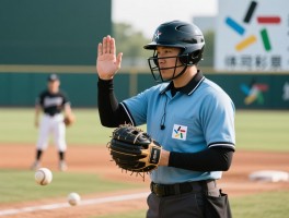 垒球边裁规则,边裁判罚手势,垒球司垒裁判职责,如何判断界内外球