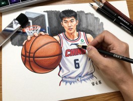 篮球画手绘怎么画简单又漂亮,需要什么工具,如何涂色技巧