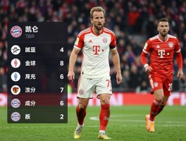 拜仁球员评分,凯恩为何屡获高分,金玟哉评分低是否公平,不同媒体评分标准差异多大