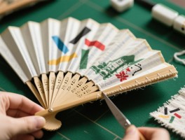 扇子边布怎么裁，手工DIY扇子包边教程，旧扇改造如何选择布料