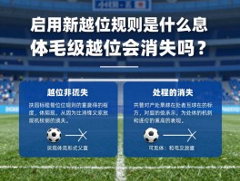 启用新越位规则是什么意思,越位判罚标准,体毛级越位会消失吗,对足球比赛的影响