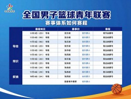 全国男子篮球青年联赛丨赛事体系如何构成,最新赛程怎样安排,球员晋升通道有哪些
