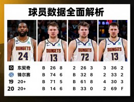 湖人大胜掘金球员数据全面解析，东契奇表现如何，四人20+有何意义？