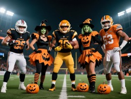 5名万圣节球员,创意造型如何评选,装扮灵感从何而来