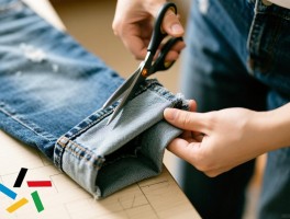 裁裤边妙招,裤脚太长怎么自己剪,牛仔裤裤边怎么剪好看，旧裤子改造DIY怎么做