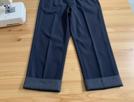 手工裁裤边西裤怎么裁,没有缝纫机怎么办,如何确定合适裤长,怎样让裤边平整牢固