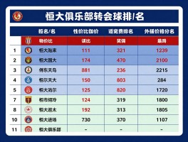 恒大俱乐部转会球员，转会费排名，性价比如何，外援策略分析