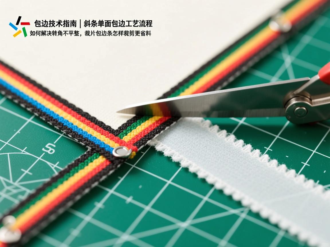 包边裁片技术指南丨斜条单面包边工艺流程,如何解决转角不平整,裁片包边条怎样裁剪更省料 包边裁片技术指南丨斜条单面包边工艺流程,如何解决转角不平整,裁片包边条怎样裁剪更省料