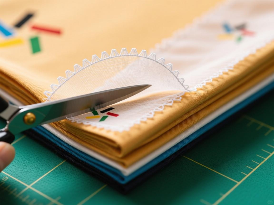 折边纱裁角,如何精准裁剪弧线,怎样避免布料堆叠,直角转角如何处理 折边纱裁角,如何精准裁剪弧线,怎样避免布料堆叠,直角转角如何处理