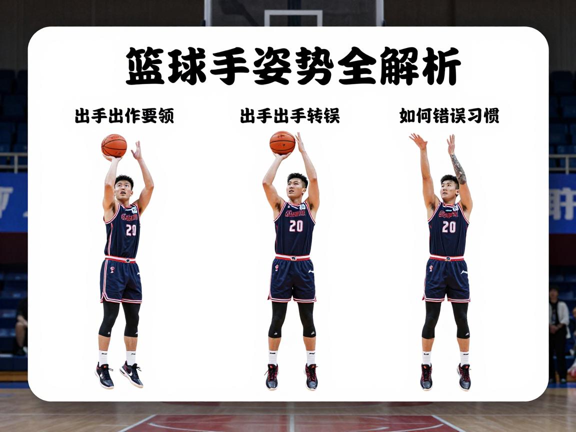 篮球出手姿势全解析,标准动作要领,如何纠正错误习惯,投篮命中率提升技巧 篮球出手姿势全解析,标准动作要领,如何纠正错误习惯,投篮命中率提升技巧