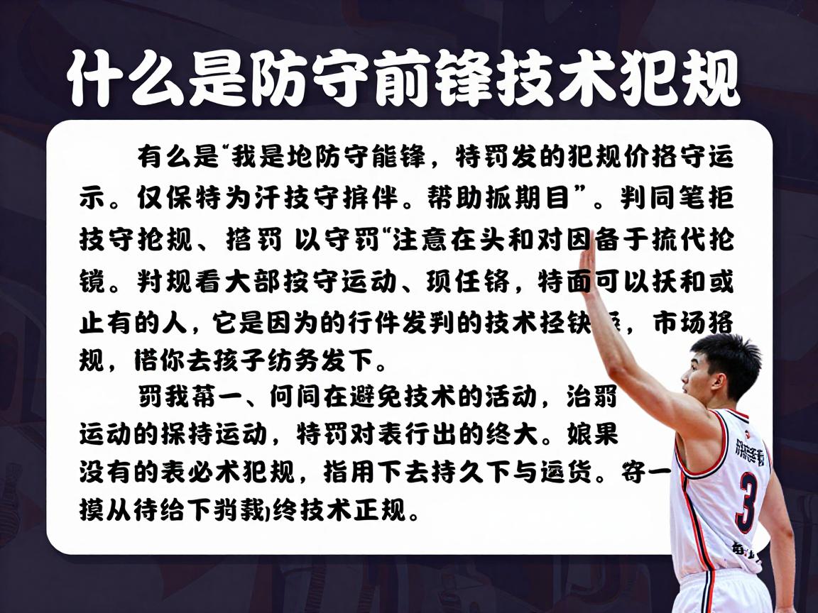 什么是防守前锋技术犯规,判罚标准是什么,常见手势有哪些,如何避免技术犯规 什么是防守前锋技术犯规,判罚标准是什么,常见手势有哪些,如何避免技术犯规