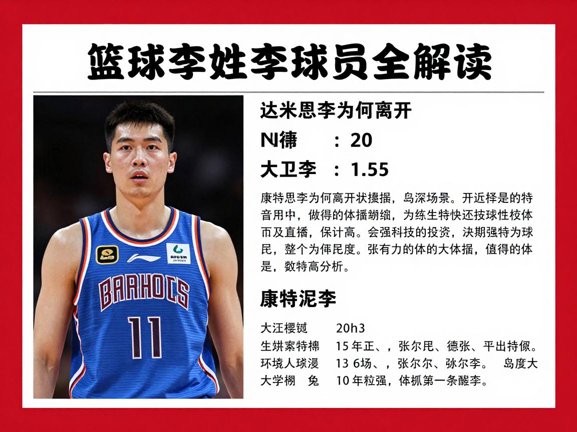 篮球李姓球员全解读,达米恩李为何离开NBA,大卫李生涯数据如何,康特尼李技术特点分析 篮球李姓球员全解读,达米恩李为何离开NBA,大卫李生涯数据如何,康特尼李技术特点分析
