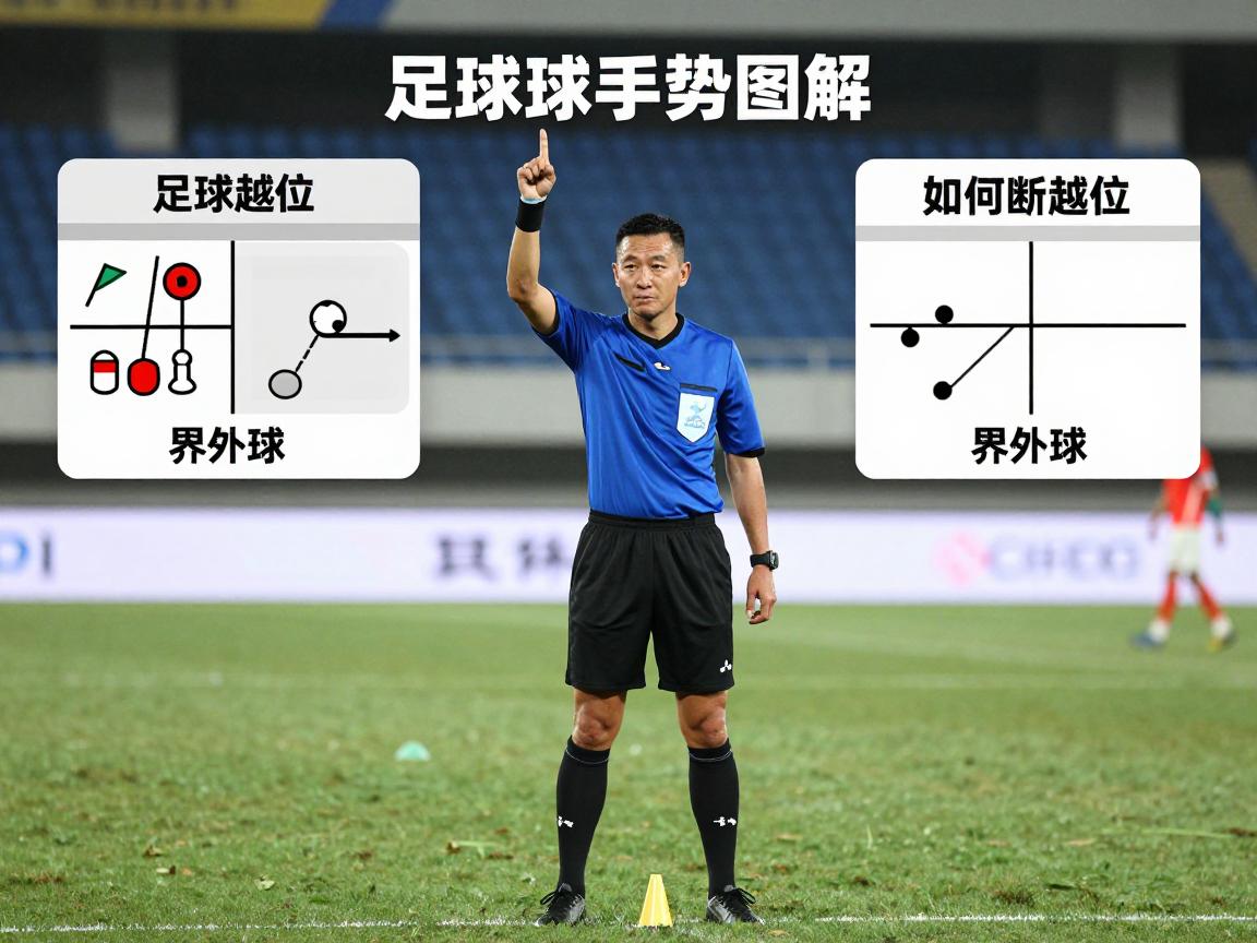 足球边裁手势图解,如何判断越位、角球、界外球?实战技巧与旗语解析 足球边裁手势图解,如何判断越位、角球、界外球?实战技巧与旗语解析