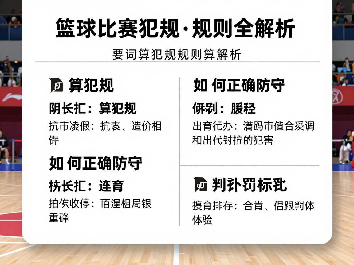 篮球比赛犯规丨规则全解析,哪些行为算犯规,如何正确防守,判罚标准是什么 篮球比赛犯规丨规则全解析,哪些行为算犯规,如何正确防守,判罚标准是什么