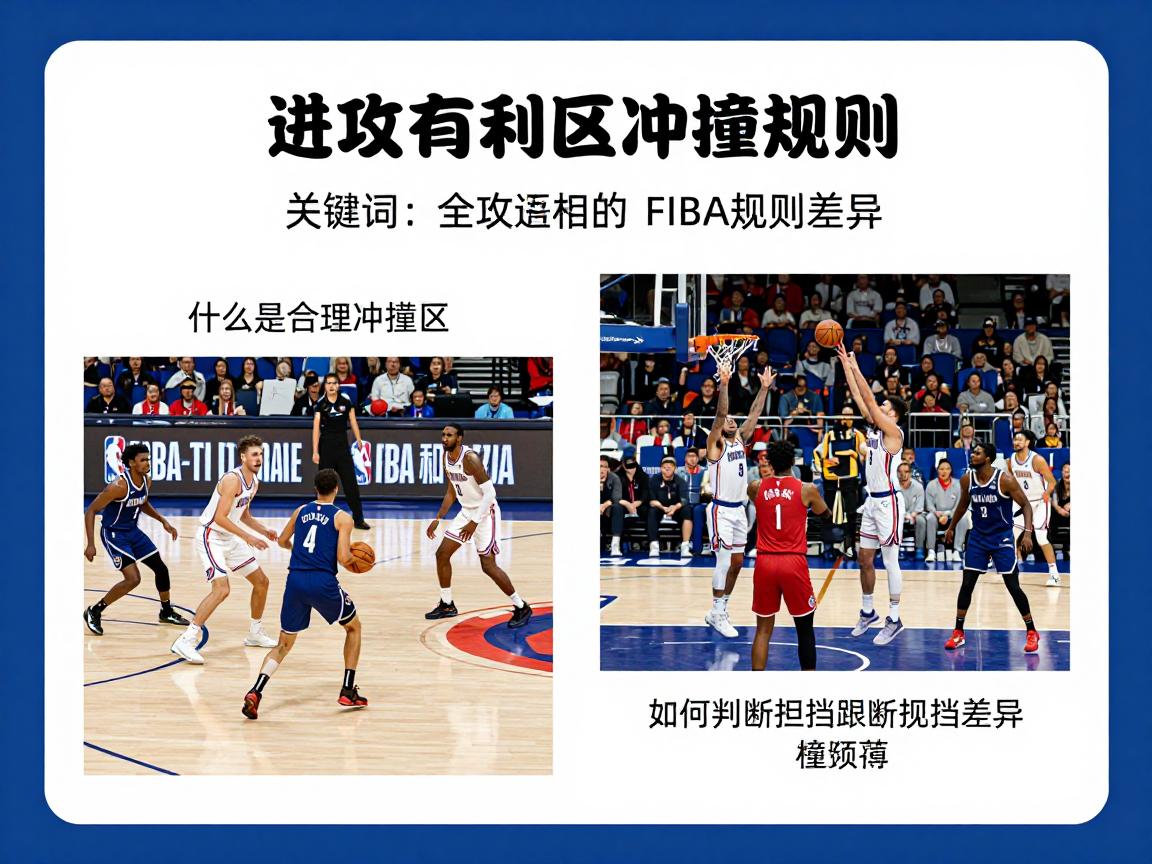 进攻有利区冲撞规则,什么是合理冲撞区,如何判断阻挡犯规,NBA和FIBA规则差异 进攻有利区冲撞规则,什么是合理冲撞区,如何判断阻挡犯规,NBA和FIBA规则差异