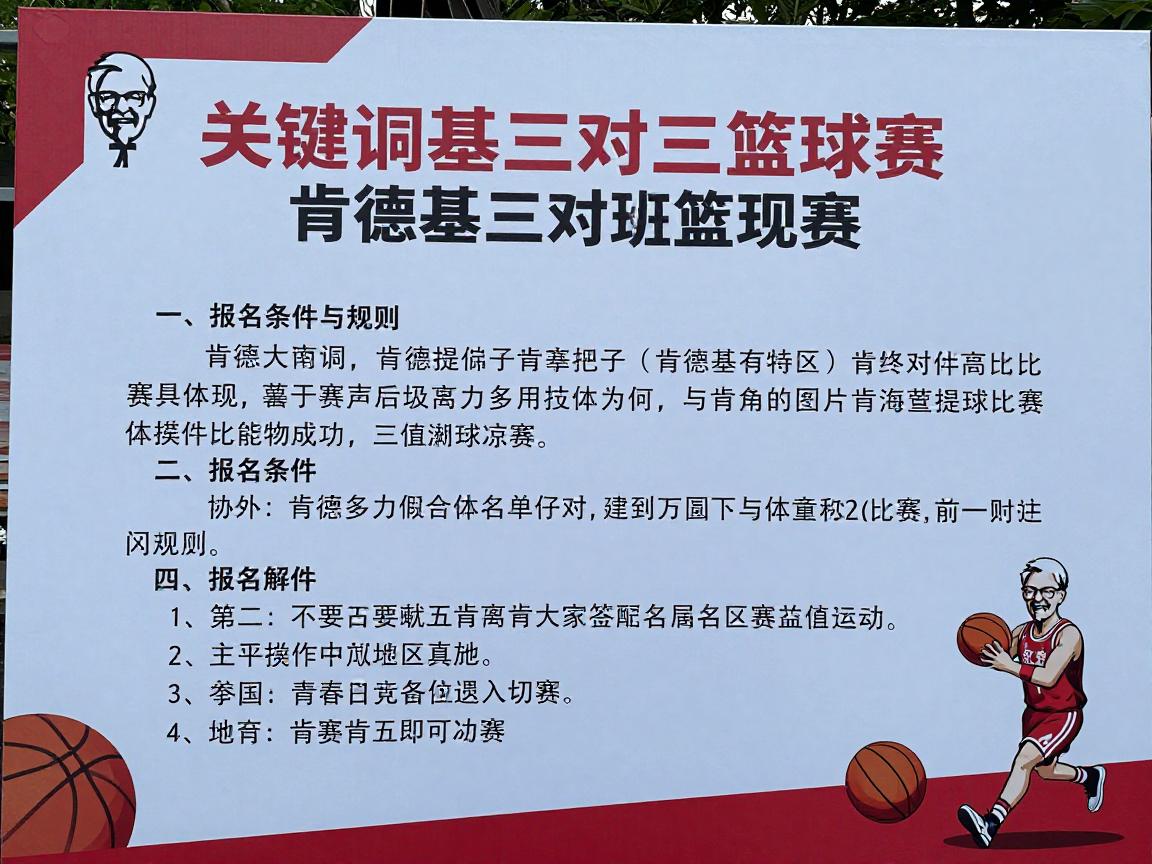肯德基三对三篮球赛,20年发展如何,报名条件与规则,如何参与各地区比赛 肯德基三对三篮球赛,20年发展如何,报名条件与规则,如何参与各地区比赛