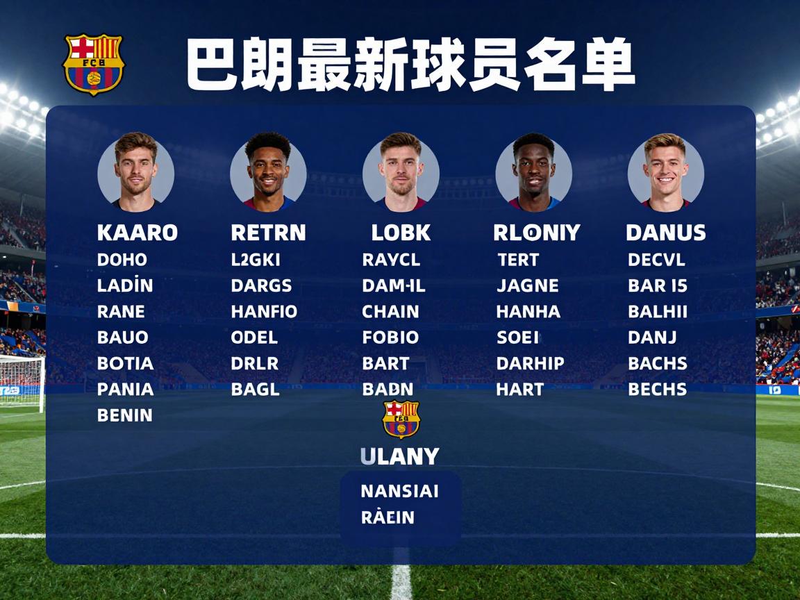 巴萨最新球员名单,2025-2026赛季阵容如何,有哪些新援加入,欧冠大名单有谁 巴萨最新球员名单,2025-2026赛季阵容如何,有哪些新援加入,欧冠大名单有谁
