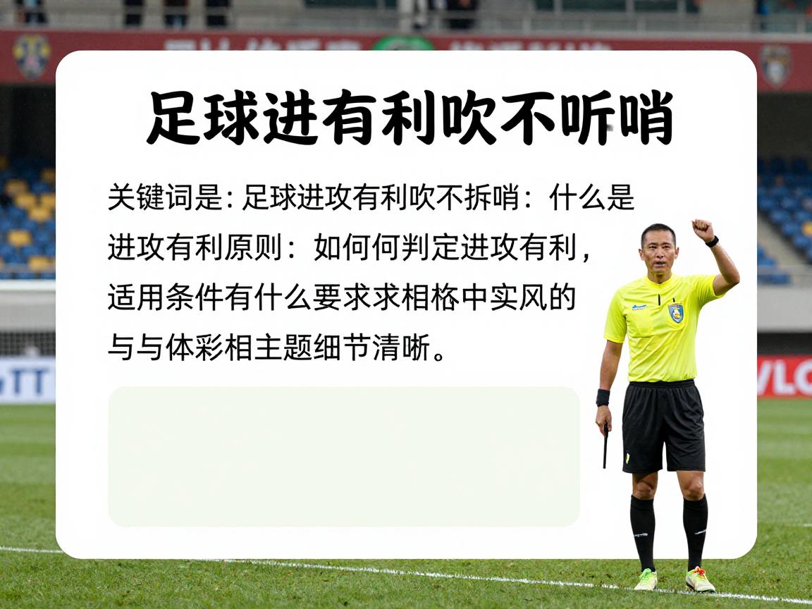 足球进攻有利吹不吹哨:什么是进攻有利原则,裁判如何判定进攻有利,适用条件是什么 足球进攻有利吹不吹哨:什么是进攻有利原则,裁判如何判定进攻有利,适用条件是什么