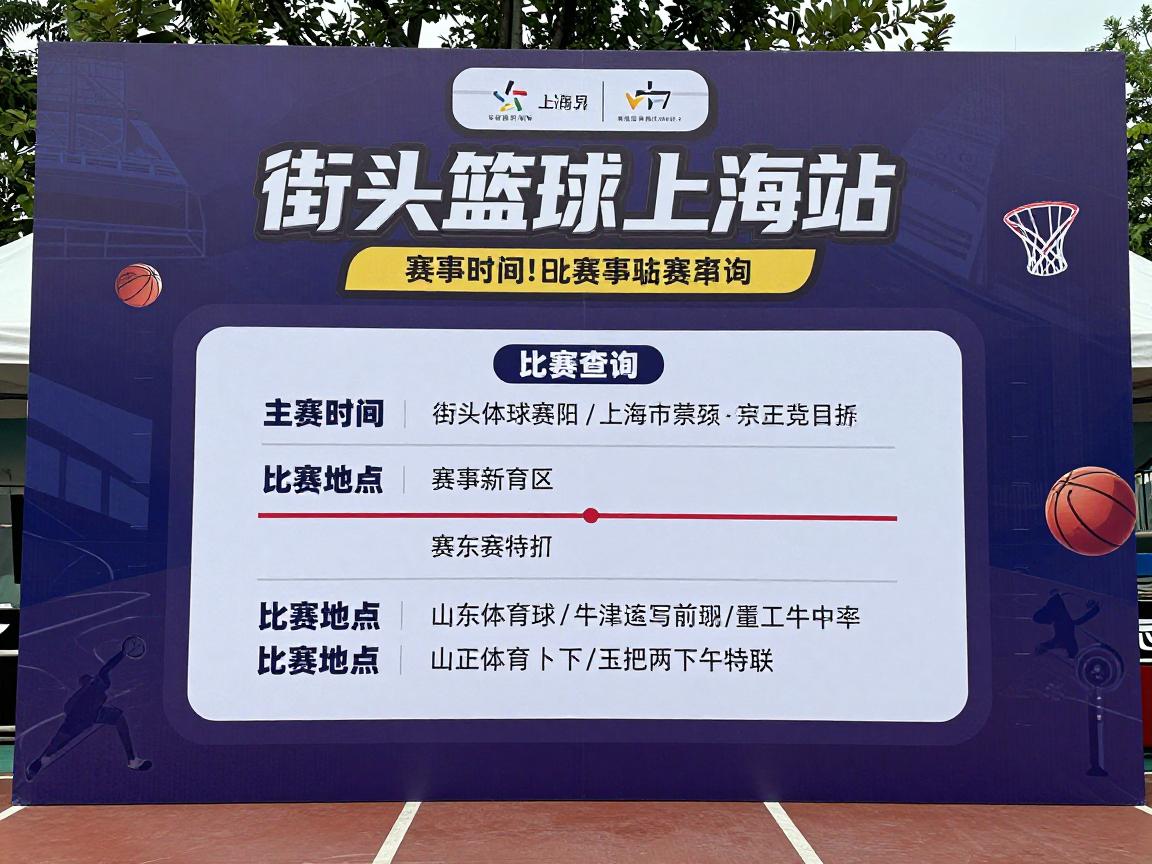 街头篮球上海站,赛事时间如何查询,报名方式有哪些,比赛地点在哪里 街头篮球上海站,赛事时间如何查询,报名方式有哪些,比赛地点在哪里