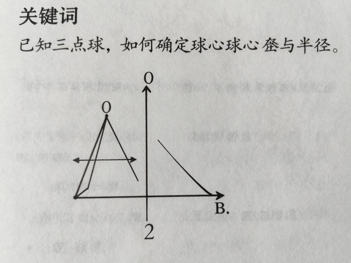 已知三点球,如何确定球心与半径,空间几何解题技巧有哪些 已知三点球,如何确定球心与半径,空间几何解题技巧有哪些