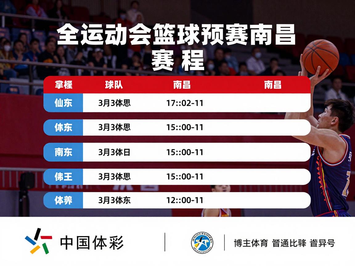 全运会篮球预赛南昌,赛程如何安排,哪些球队参与,观赛指南 全运会篮球预赛南昌,赛程如何安排,哪些球队参与,观赛指南