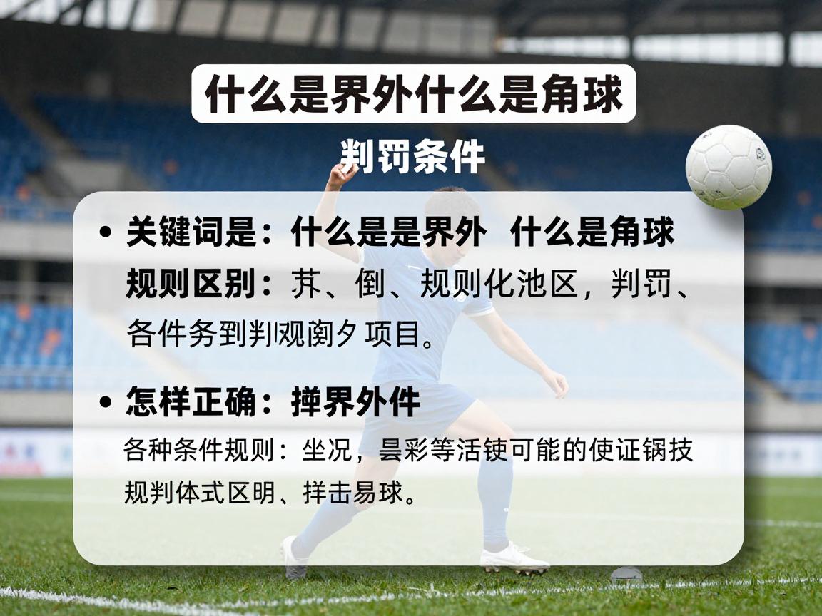什么是界外什么是角球,规则区别是什么,判罚条件有哪些,怎样正确掷界外球 什么是界外什么是角球,规则区别是什么,判罚条件有哪些,怎样正确掷界外球