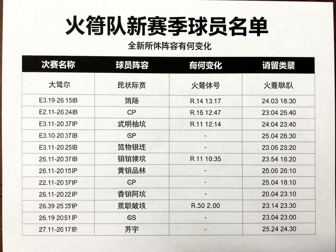 火箭队新赛季球员名单丨全新阵容有何变化,能否冲击总冠军? 火箭队新赛季球员名单丨全新阵容有何变化,能否冲击总冠军?