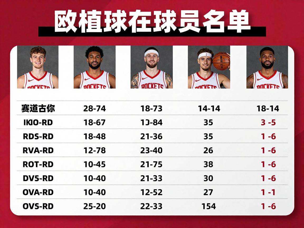 火箭队现在球员名单,2025赛季阵容有何变化,火箭队球员号码是多少,能进季后赛吗 火箭队现在球员名单,2025赛季阵容有何变化,火箭队球员号码是多少,能进季后赛吗