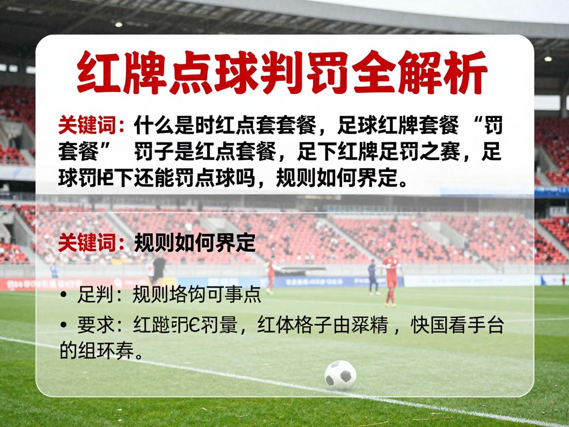红牌点球判罚全解析:什么是红点套餐,足球红牌罚下还能罚点球吗,规则如何界定? 红牌点球判罚全解析:什么是红点套餐,足球红牌罚下还能罚点球吗,规则如何界定?