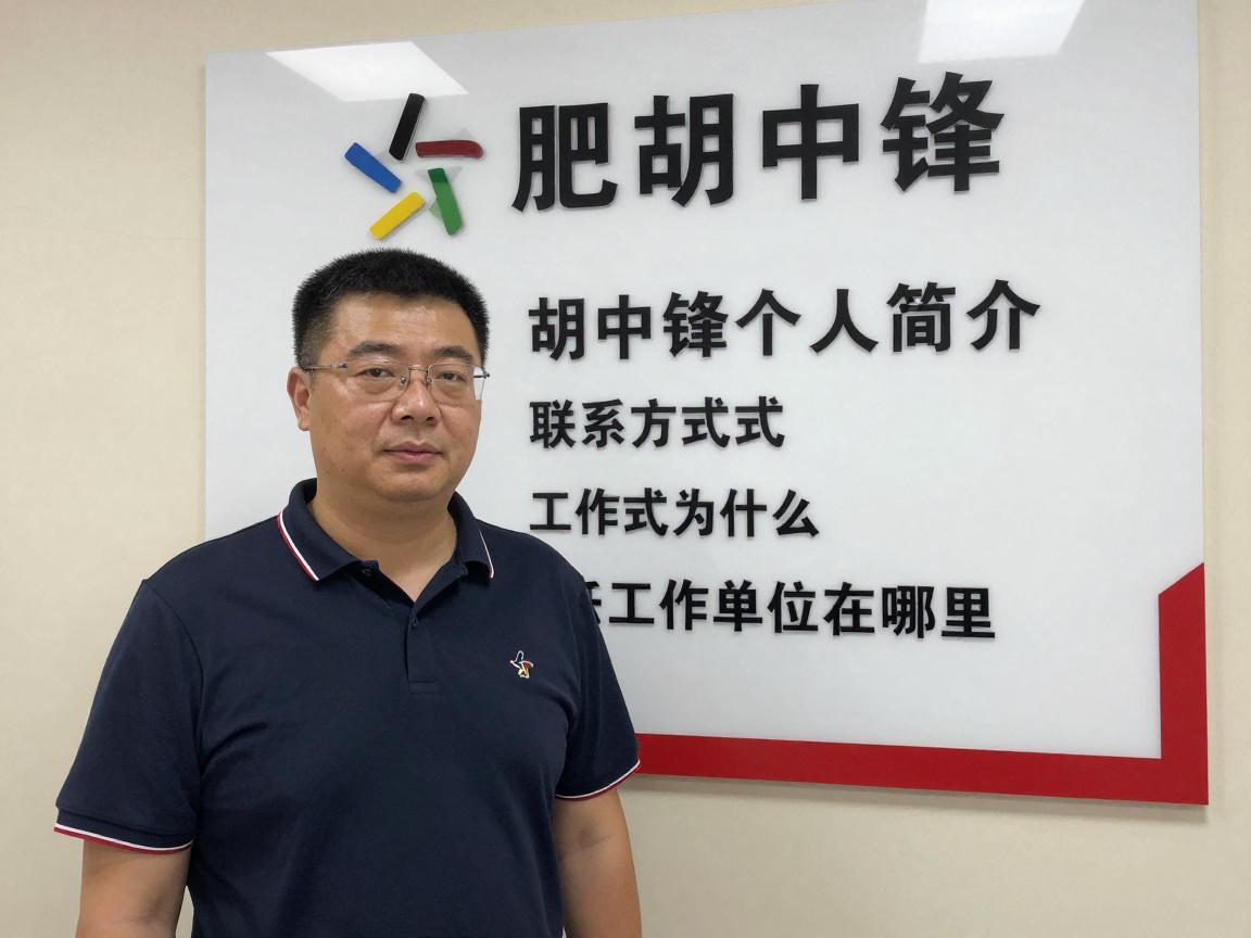 合肥胡中锋,胡中锋个人简介,联系方式是什么,工作单位在哪里 合肥胡中锋,胡中锋个人简介,联系方式是什么,工作单位在哪里