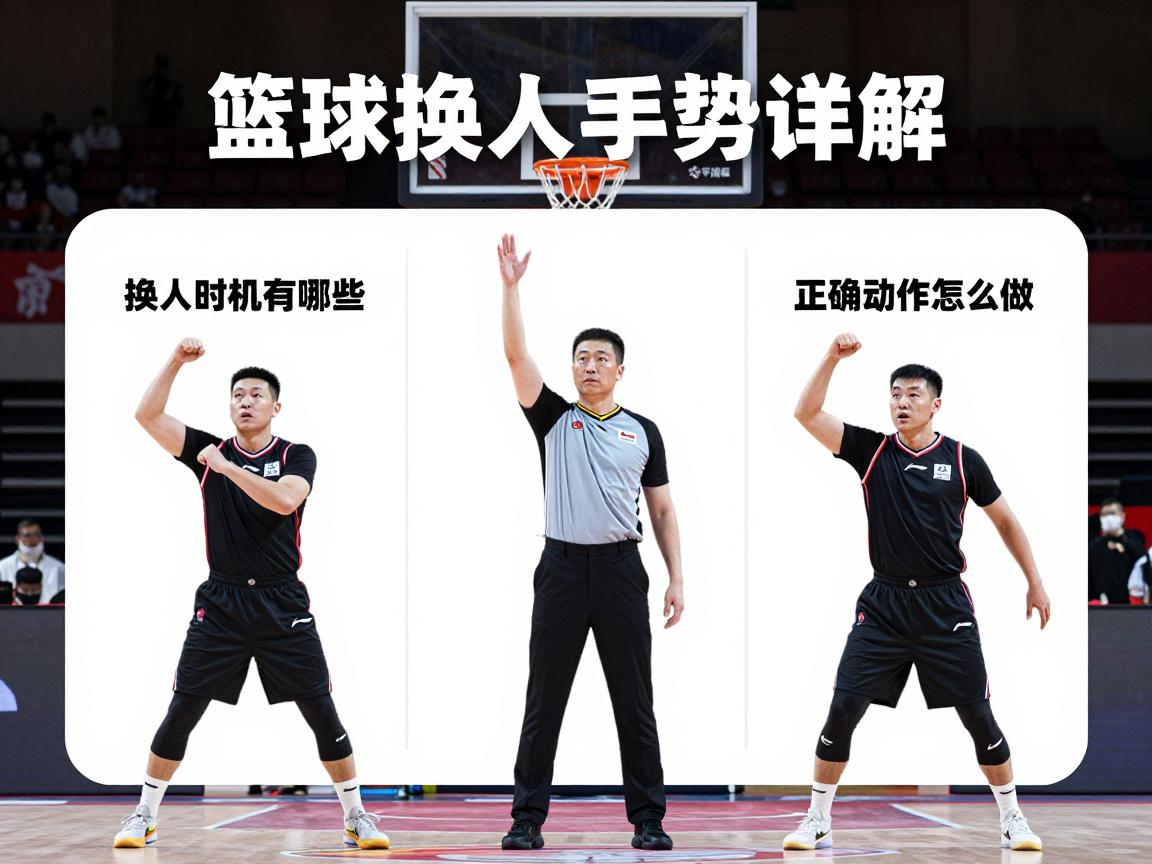 篮球换人手势详解,换人时机有哪些,正确动作怎么做,裁判如何示意 篮球换人手势详解,换人时机有哪些,正确动作怎么做,裁判如何示意