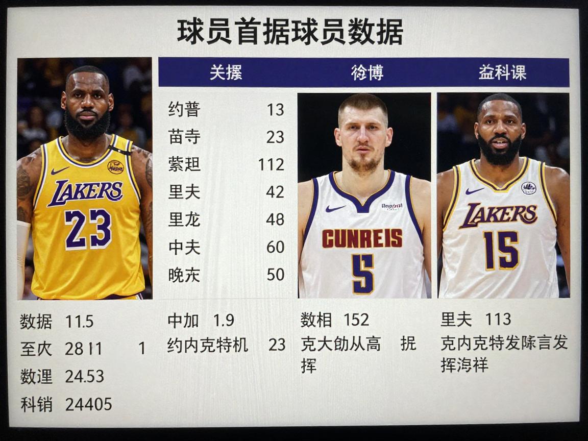 湖人打掘金球员数据,詹姆斯表现如何,约基奇什么数据,里夫斯克内克特发挥怎样 湖人打掘金球员数据,詹姆斯表现如何,约基奇什么数据,里夫斯克内克特发挥怎样