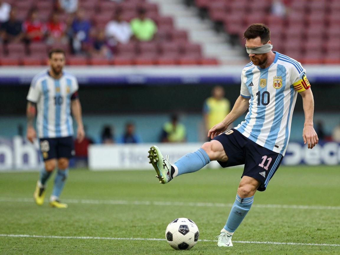 蒙眼踢点球,盲人如何踢点球,蒙眼点球成功率,梅西蒙眼点球解析 蒙眼踢点球,盲人如何踢点球,蒙眼点球成功率,梅西蒙眼点球解析