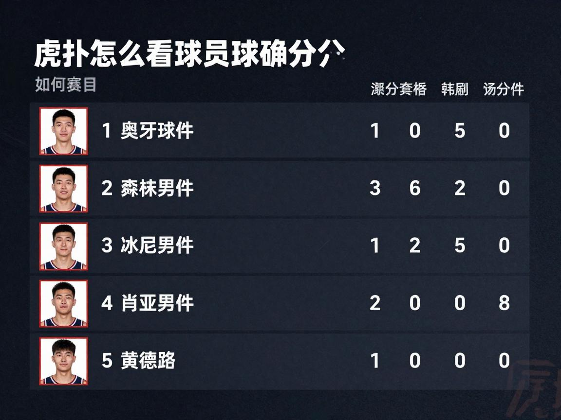 虎扑怎么看球员评分,评分准确吗,如何查看赛后评分,评分算法有何特点 虎扑怎么看球员评分,评分准确吗,如何查看赛后评分,评分算法有何特点