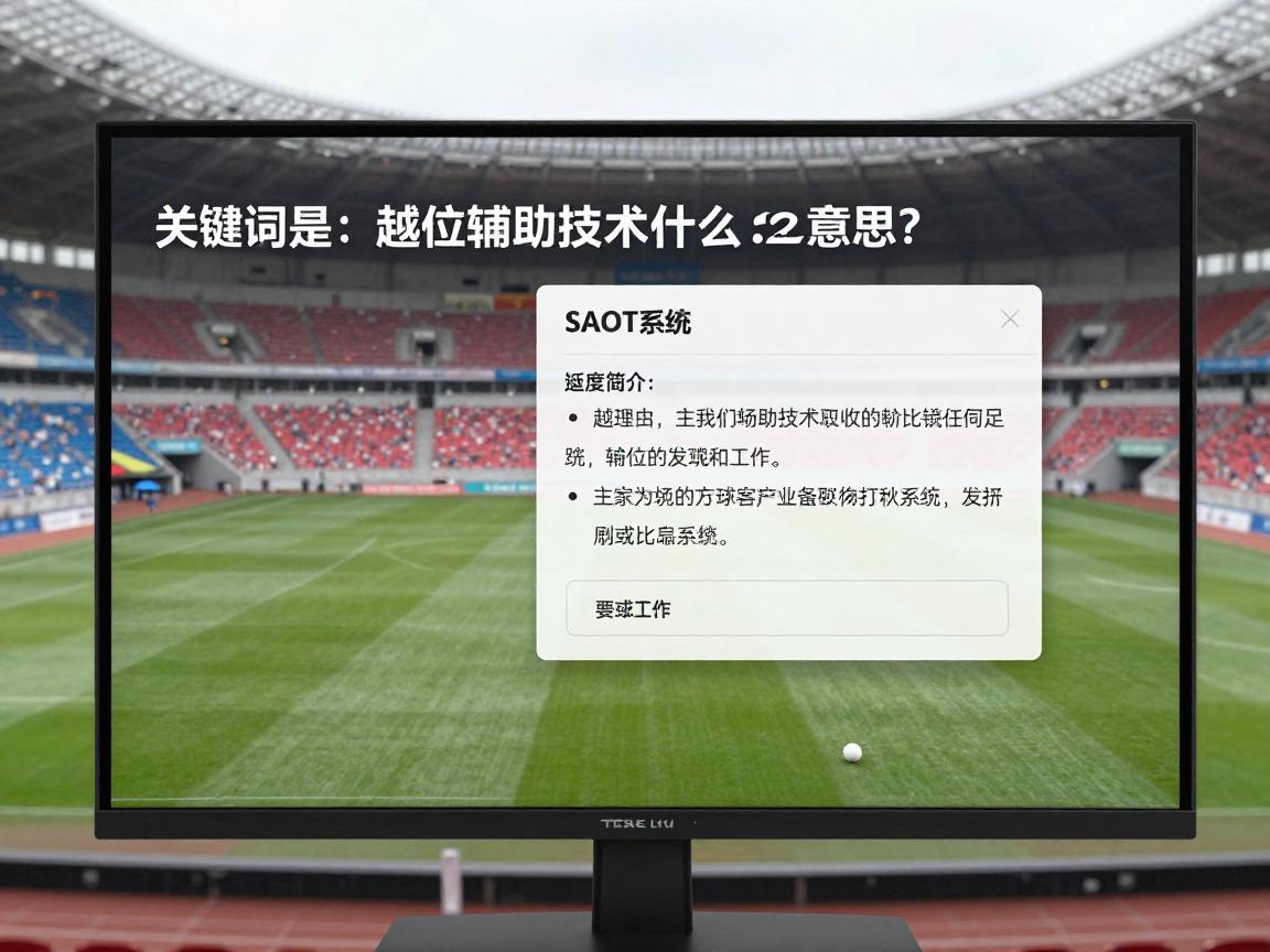越位辅助技术是什么意思,SAOT系统如何工作,它如何改变足球比赛 越位辅助技术是什么意思,SAOT系统如何工作,它如何改变足球比赛