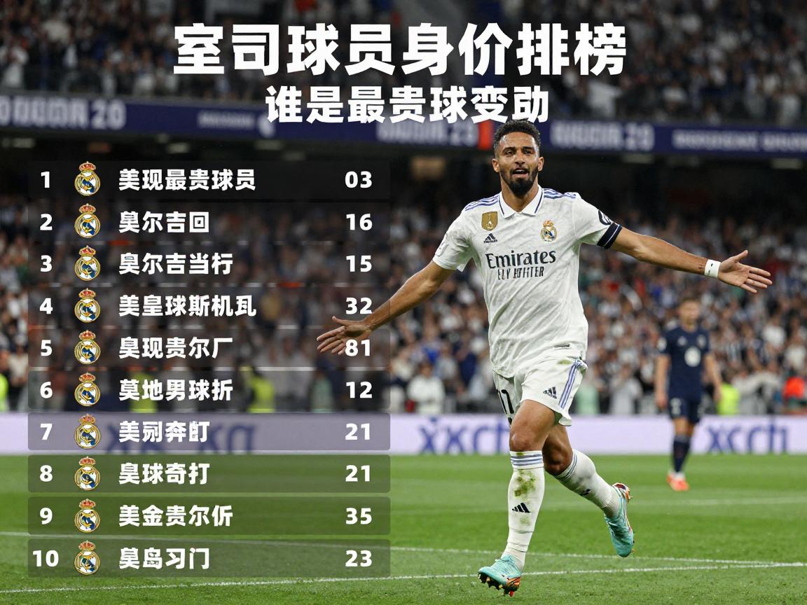 皇马球员身价排行榜,谁是最贵球员,身价为何会变动,年轻球员潜力如何 皇马球员身价排行榜,谁是最贵球员,身价为何会变动,年轻球员潜力如何