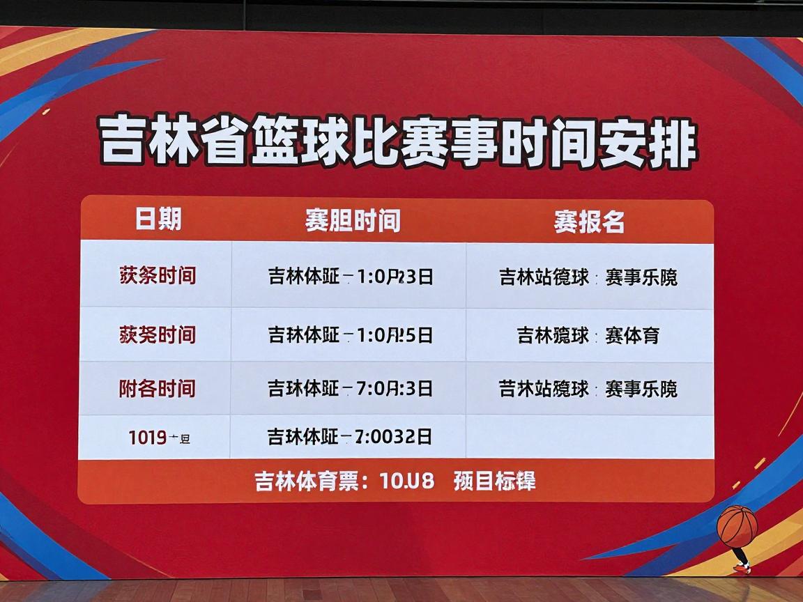 吉林省篮球比赛,赛事时间安排,如何报名参赛 吉林省篮球比赛,赛事时间安排,如何报名参赛
